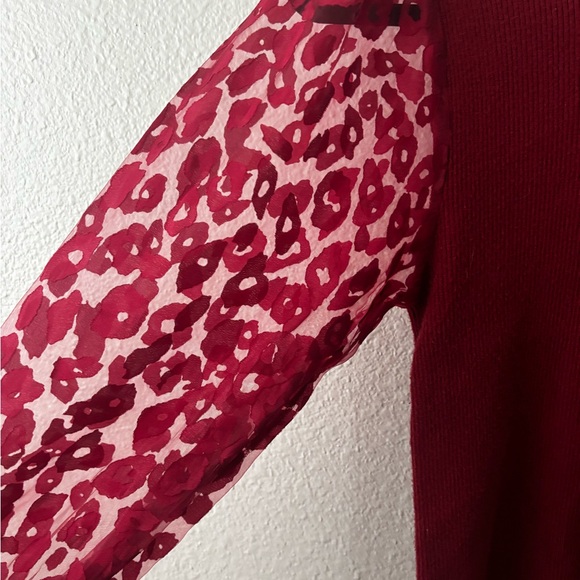 Entro Ribbed Red Sweater Party - Picture 3 of 6